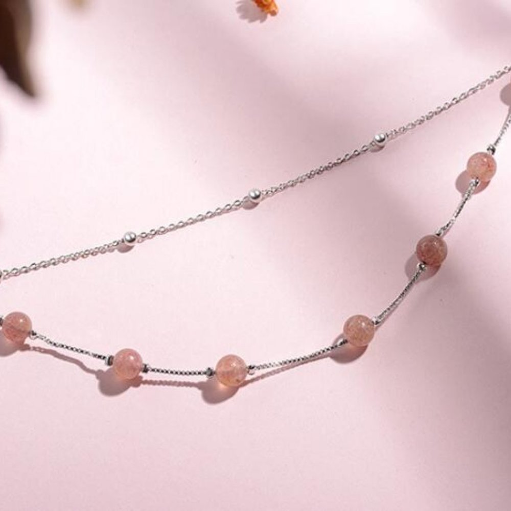 +NEW 925 Sterling Silver Crystal Layered Bracelet - Picture 3 of 6